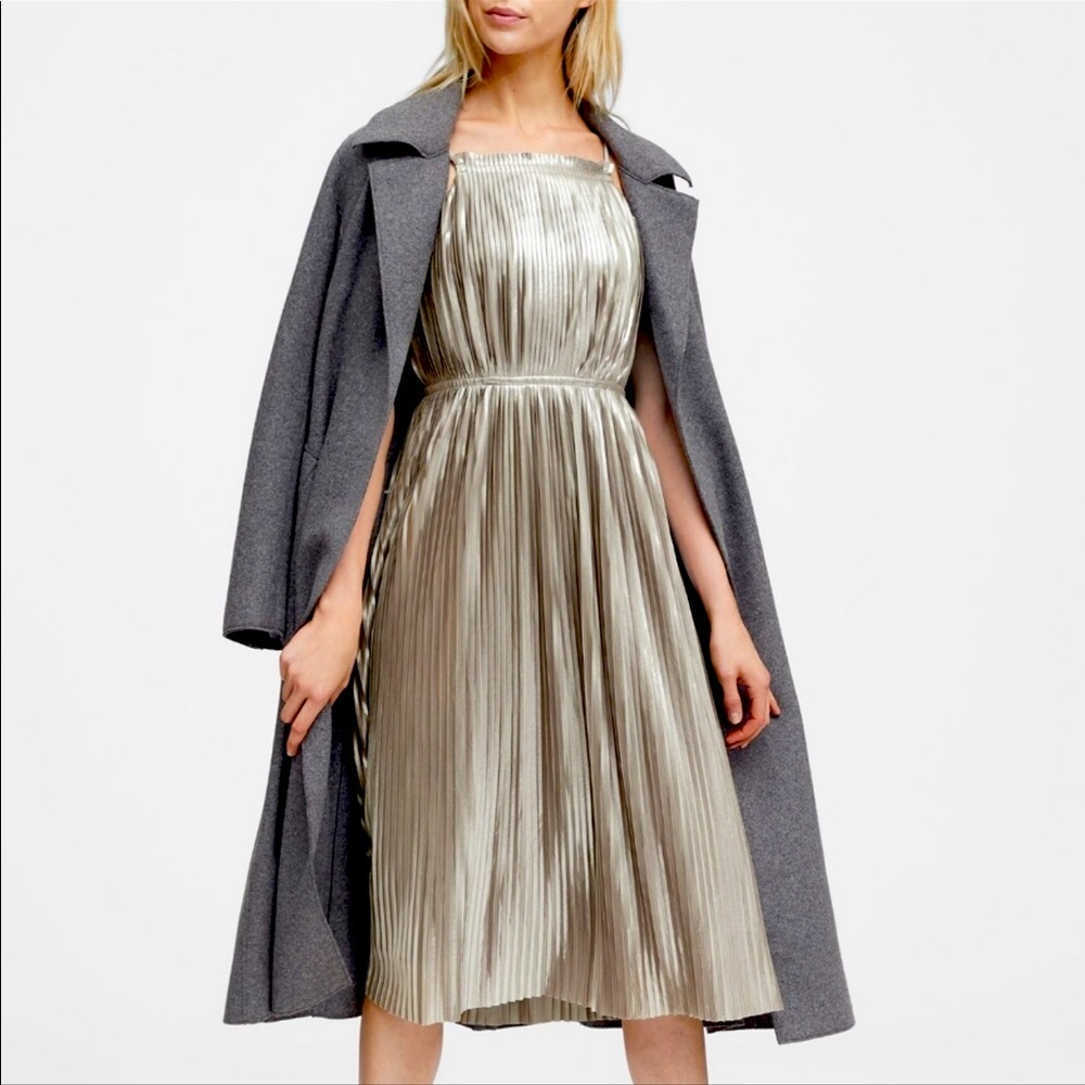 Banana Republic Petite Metallic Maxi  Dress